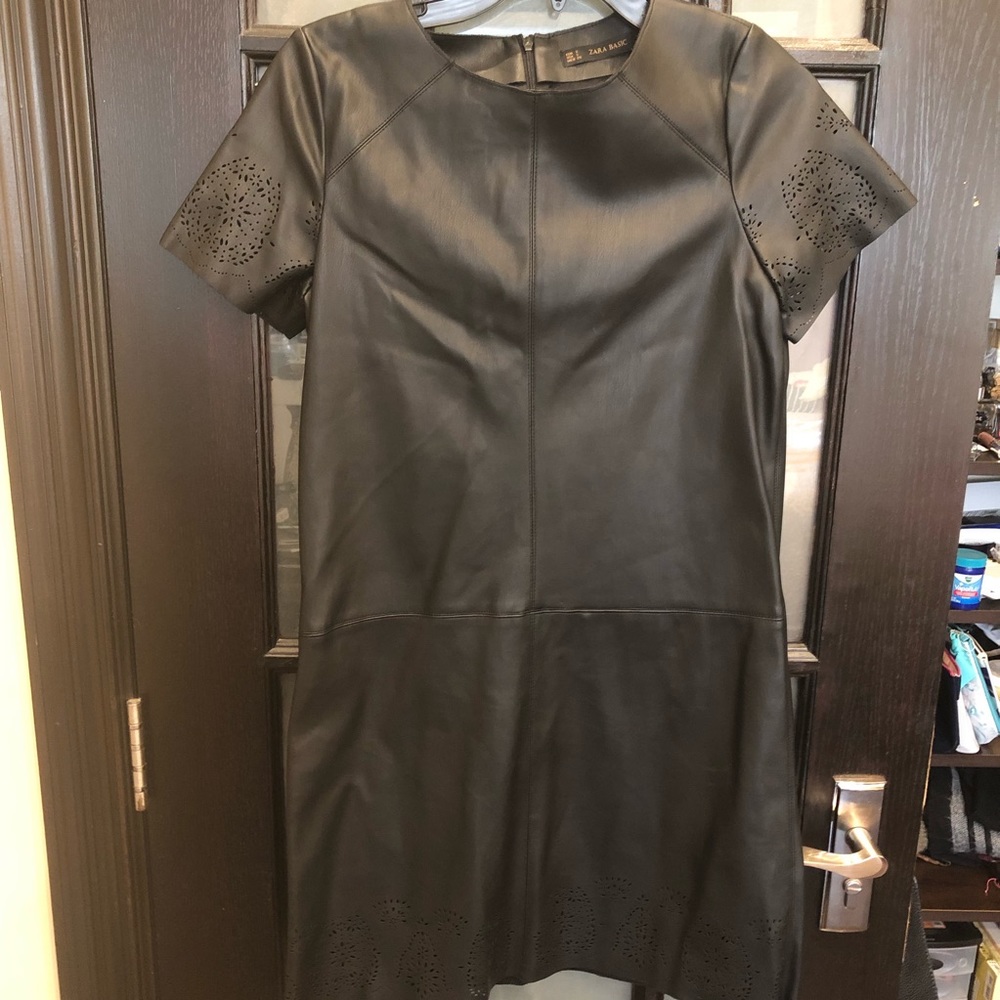 Zara basic leather dress